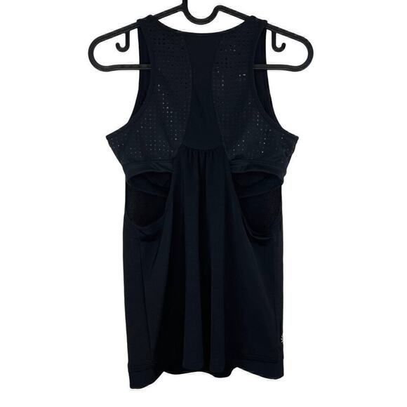 Athleta Gel Mesh Supercharged 2 in 1 Shelf Bra Athletic Tank Black Size XS - Picture 3 of 10